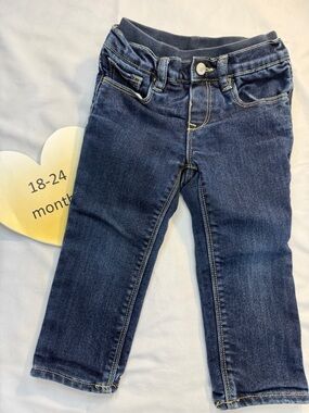 GAP Blue Jeans Straight-Leg Medium-Dark Wash